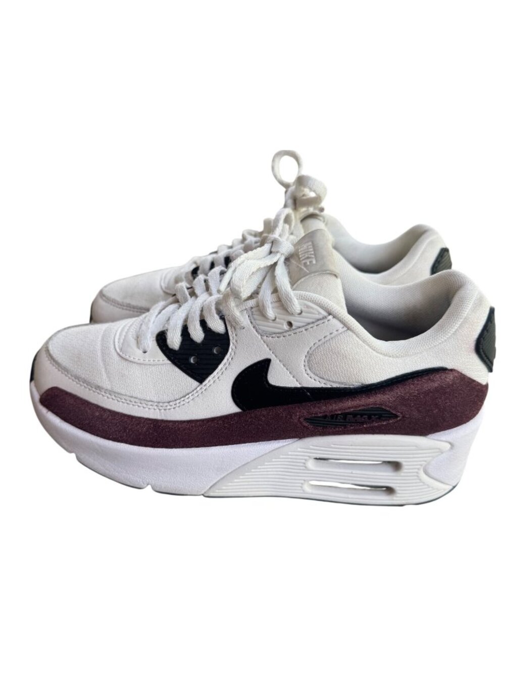 Nike Air Max 90 LV8 Sail Night Maroon FD4328-107 Women Size 7.5 Athletic Sneaker - Picture 5 of 15
